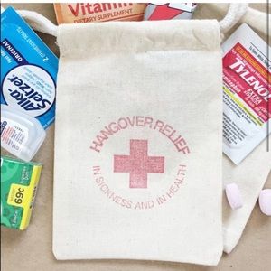 RED hangover relief goodie bags!